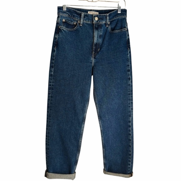 Banana Republic Denim - Banana Republic Dark Blue Ankle Straight Fit Jeans Sz 27